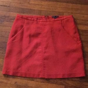 Gap orange mini skirt